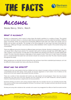 Alcohol - Blenheim CDP