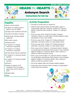Antonym Search - MSU Extension