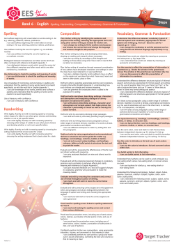 Band 6 Poster-English-Writing - St. John`s Catholic Primary School