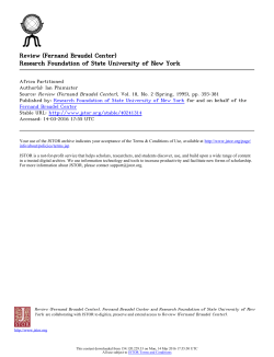 Review (Fernand Braudel Center)