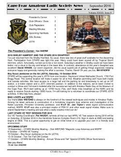 September 2016 - cape fear amateur radio society