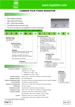 carbon film fixed resistor