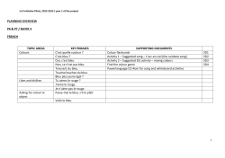 P6-P7 French planning - Block 3