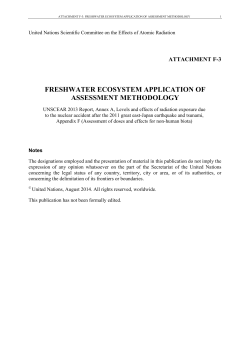 freshwater ecosystem application of