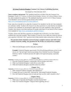 All About Frederick Douglas