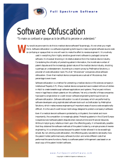 Software Obfuscation - Full Spectrum Software