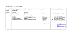 Number of lessons Topics/key questions to be