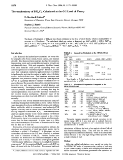 Thermochemistry of BH,Cl, Calculated at the G