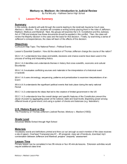 Marbury vs. Madison - Polk County Schools