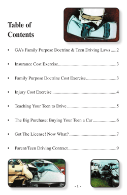 Table of Contents
