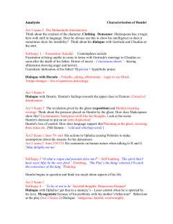 Characterisation of Hamlet Yellow