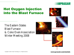 Hot Oxygen Injection into the Blast Furnace