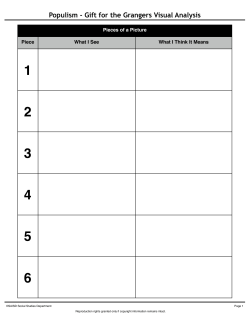 Populism - Gift for the Grangers Visual Analysis