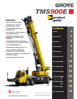 TMS900E Product Guide - Wagstaff Crane Service