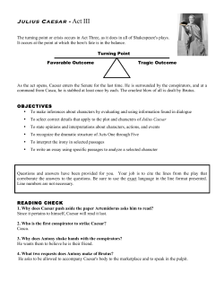 Julius Caesar - Act III