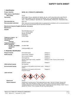 safety data sheet - Dixie Gas and Oil Corporation