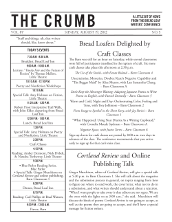 the crumb - Middlebury