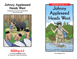 Johnny Appleseed Heads West