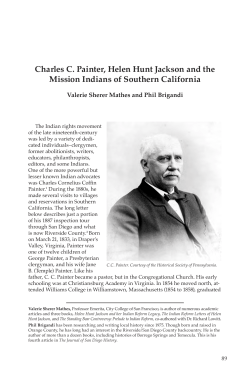 Charles C. Painter, Helen Hunt Jackson and the Mission Indians of