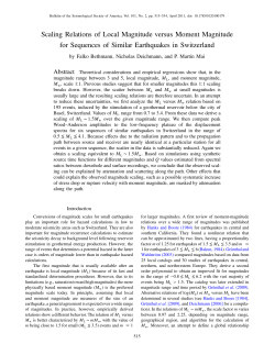 Scaling Relations of Local Magnitude versus Moment Magnitude for