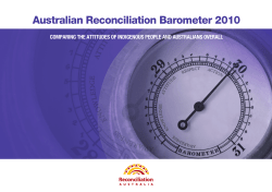 Australian Reconciliation Barometer 2010