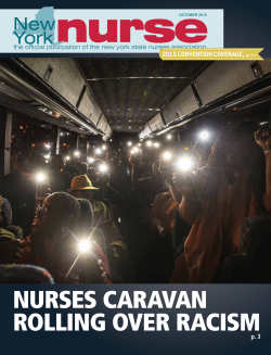 Nurses caravaN rolliNg over racism