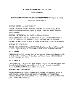 MN BOSTON TERRIER SPECIALTIES RESULTS 2015