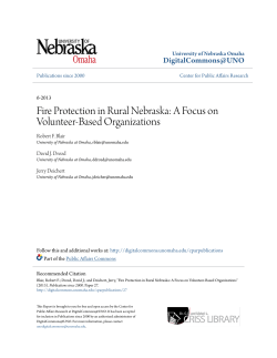 Fire Protection in Rural Nebraska