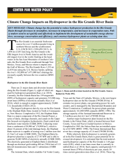 Climate Change Impacts on Hydropower in the Rio Grande River