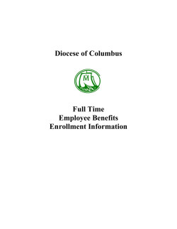 Diocese of Columbus Full Time Employee Benefits Enrollment