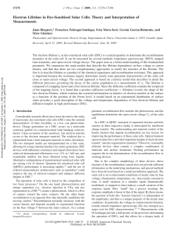 Electron Lifetime in Dye-Sensitized Solar Cells: Theory