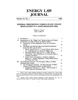 Federal Preemption Versus State Utility