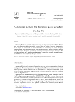 A dynamic method for dominant point detection