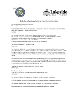 Gardening as Landscape Painting: Toward a New Naturalism