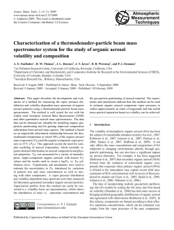 Characterization of a thermodenuder