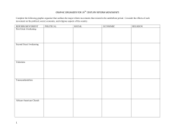 graphic organizer for 19th century reform movements 1