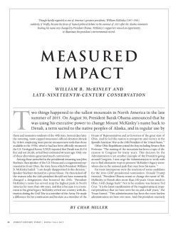 Measured Impact: William B. McKinley and Late-Nineteenth