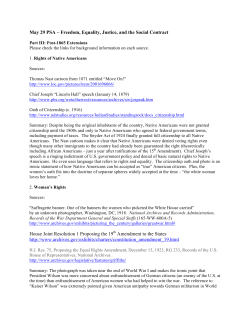 Post-1865 Extension Documents and Handouts