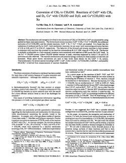 Conversion of CH4 to CH3OH: Reactions of COO+ with CH4 and D2