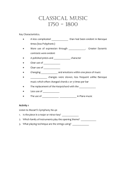 Higher Classical Worksheet