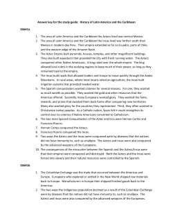 Answer key for the study guide: History of Latin America and the