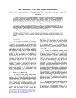 4B.1 An Examination of the Life Cycle of Actionable Weather