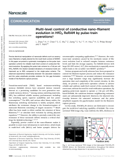 Multi-level control of conductive nano