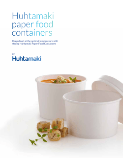 Huhtamaki paper food containers