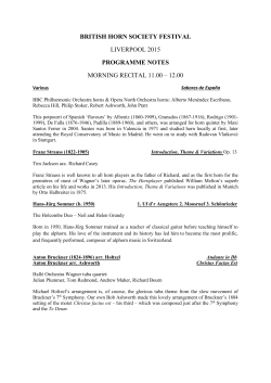 british horn society festival liverpool 2015 programme notes morning
