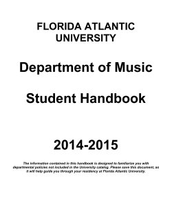 Handbook - Florida Atlantic University