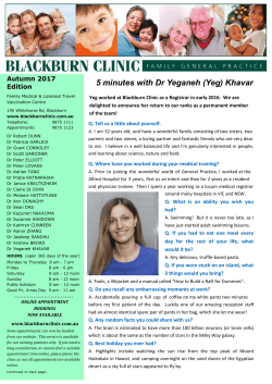 Autumn 2017 - Blackburn Clinic
