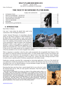 the mount rushmore plumb bobs - Plumb Bob Collectors Association