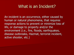 Incident Command System (ICS)