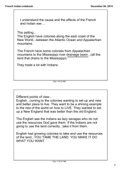 French Indian.notebook - Mentor Public Schools